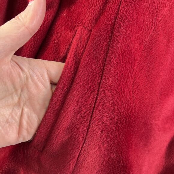 Formula X Small S Pea Coat Vintage Velour Fleece Lined 3 Button Jacket Pockets - Picture 4 of 10